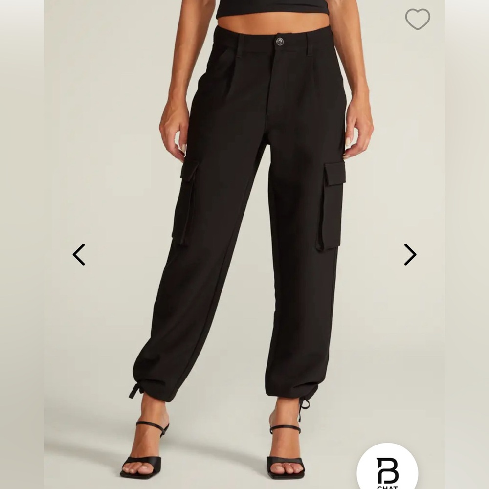 BYLT Basics Black Ankle Cropped Jumpsuit